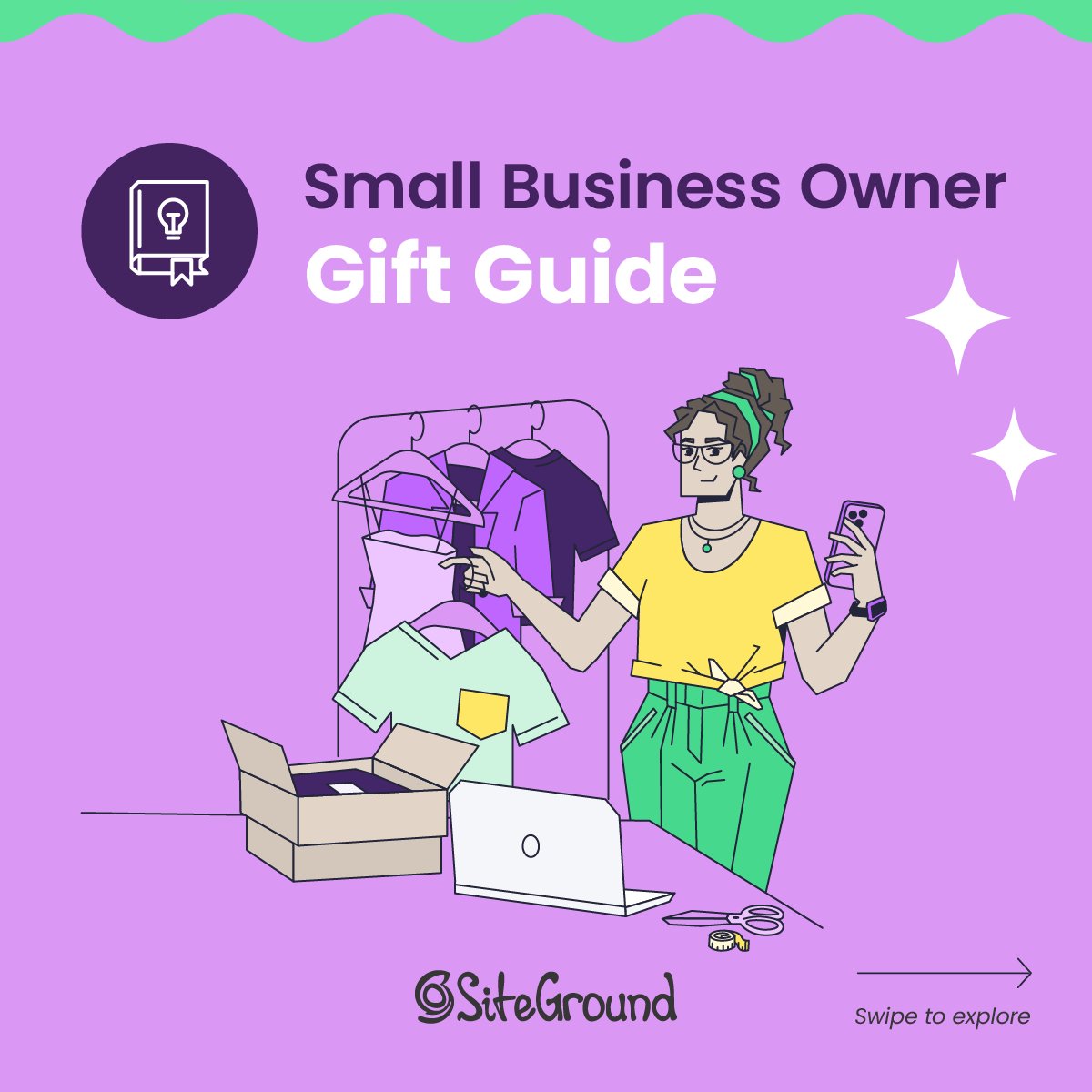 SiteGround's tweet photo. 🎁 Shopping for a small business owner in your life? We created the ultimate gift guide, designed to applaud their entrepreneurial spirit! 😉

⬅️ Explore the whole list and choose the best gift for your favorite small business owner.

#SiteGround #SiteGroundGiftGuide #GiftGuide