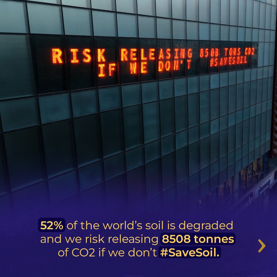 As nations gather for #COP28, let's raise our voice to Save Soil . Healthy soil is key to achieve global climate goals. #soilforclimateaction