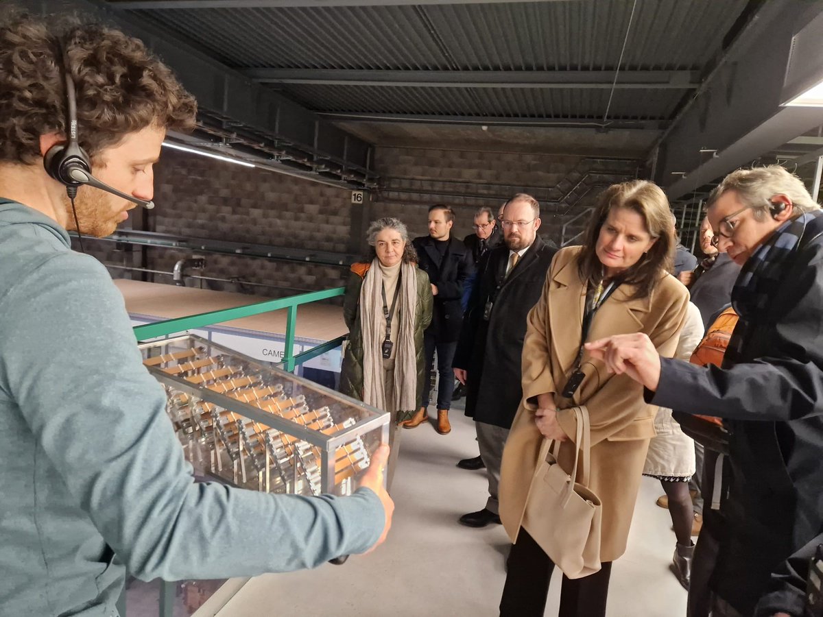 UKEmbassyBerne's tweet photo. Thank you @C_Rueegg_PSI for the European Spallation Source Council @ESSneutron visit #SINQ facility at Paul Scherrer Institute @psich_en.  

Great discussion with StS Martina Hirayama @SBFI_CH
and Exec Chair Mark Thompson @STFC_Matters on strong 🇬🇧&amp;🇨🇭collaborations. https://t.co/gqw87omrWo