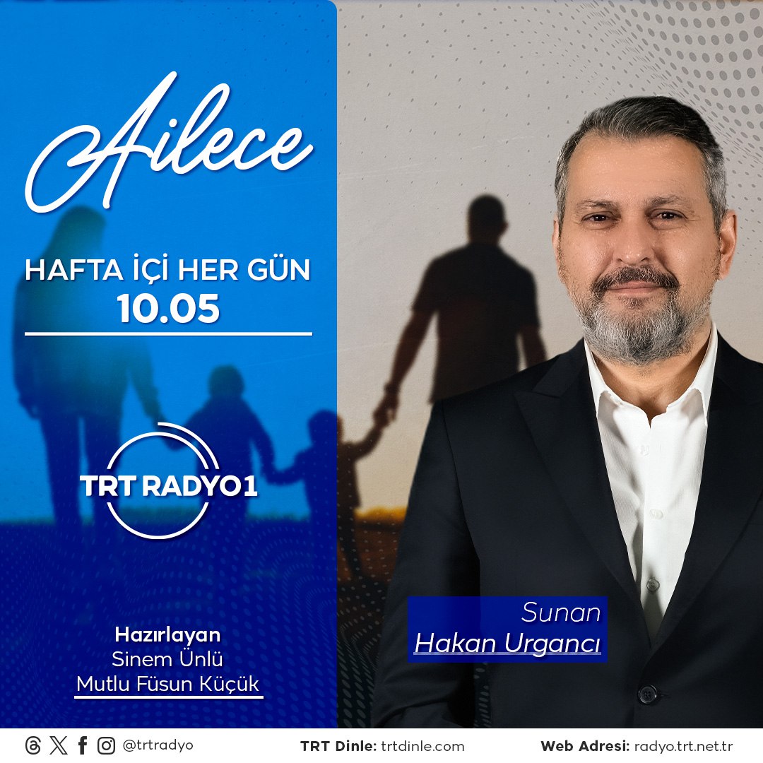 Ailece'de  bugün konuklarımız Dr. Şerafettin Özdoğan ile duygularımızın bedenimize etkisini ve Diyetisyen Derya Zünbülcan ile besinlerin duygularımıza etkisini  konuşuyoruz. 

 Dinlemek İçin⤵️
🌐radyo.trt.net.tr
🎧 trtdinle.com