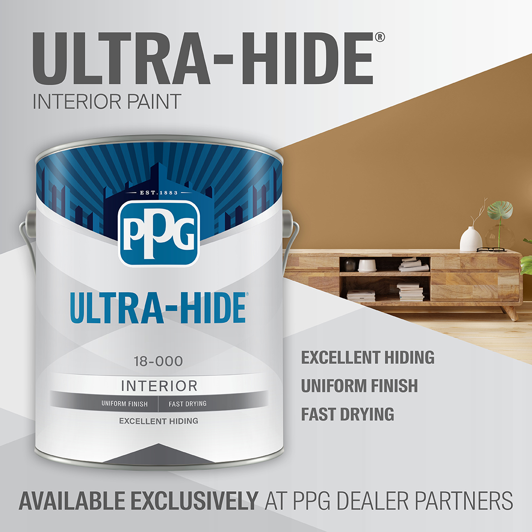 Available exclusively at independent dealers, Ultra-Hide® is a fast-drying interior paint that provides excellent hide and dries to a uniform finish to help hide tape joints and surface imperfections. Learn more about our dealer-exclusive paint lineup at ow.ly/wWaX50Qfh8Z