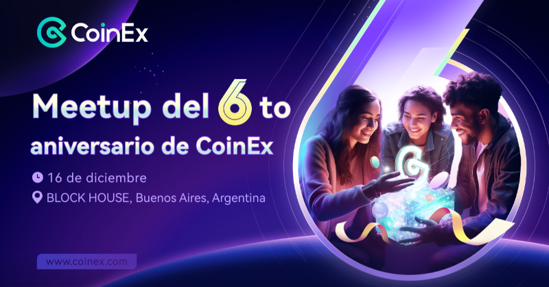 CoinExSpanish's tweet photo. 🎉¡Fiesta en Buenos Aires por el 6to aniversario de CoinEx! #CoinEx6Rise #CoinEx6Party

 🎁Vení a celebrar con nosostros y ganá merch exclusivo de CoinEx, criptomonedas y más.

Las entradas son gratuitas, pero también son limitadas, así que participá y llevate la tuya ya👇
