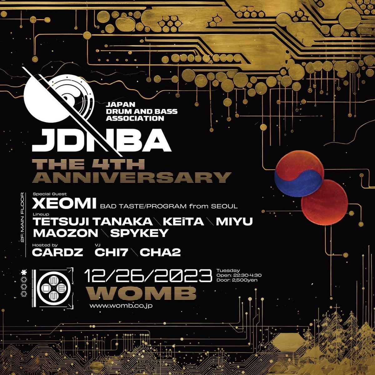 DJ_MIYU's tweet photo. 12/26(TUE) 22:30- JDNBA @WOMB_Tokyo 年末のBIG PARTY🎉🎉🎉DnB大忘年会JDNBA 4TH ANNIVERSARY🔊🔊🔊
▷ https://t.co/ixt1BNMgcz
最近通常ゴリムンあまり出来てないので増してバキバキゴリムン大爆破予定です💥
年の瀬に全てを忘れて踊り狂って下さい絶対がちマストでよろしくお願いします🫡❤️🔥 https://t.co/HKscle05A1