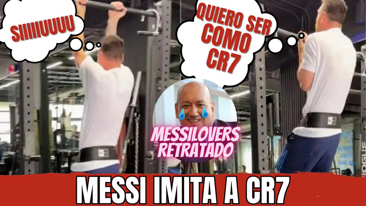 Futbolnocensura's tweet photo. 🚨MESSI TAMBIEN IMITA A CR7🤯 RETRATA A LOS MESSILOVERS🤯

Mira el Video 👀https://t.co/Map1VGQlc9

#Retratada a los periodistas prepago que nos venden que #Messi no necesita GYM es solo talento natural.

#CR7𓃵  el ejemplo a seguir de todos. https://t.co/WuoKrTdpfq