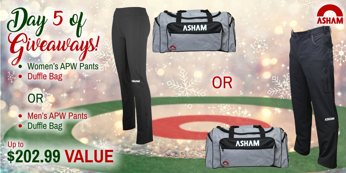 AshamCurling's tweet photo. Day 5 of Giveaways is here!🎄

**SPOILER ALERT🚨** The prizes only increase in value!! REMEMBER TO ENTER YOUR EMAIL EVERY DAY!!🥌

We will ONLY be notifying winners by email, so remember to check your inbox!

ENTER HERE:
https://t.co/BXIk7JXFIs
#curling #teamasham https://t.co/lu0lJMioo0