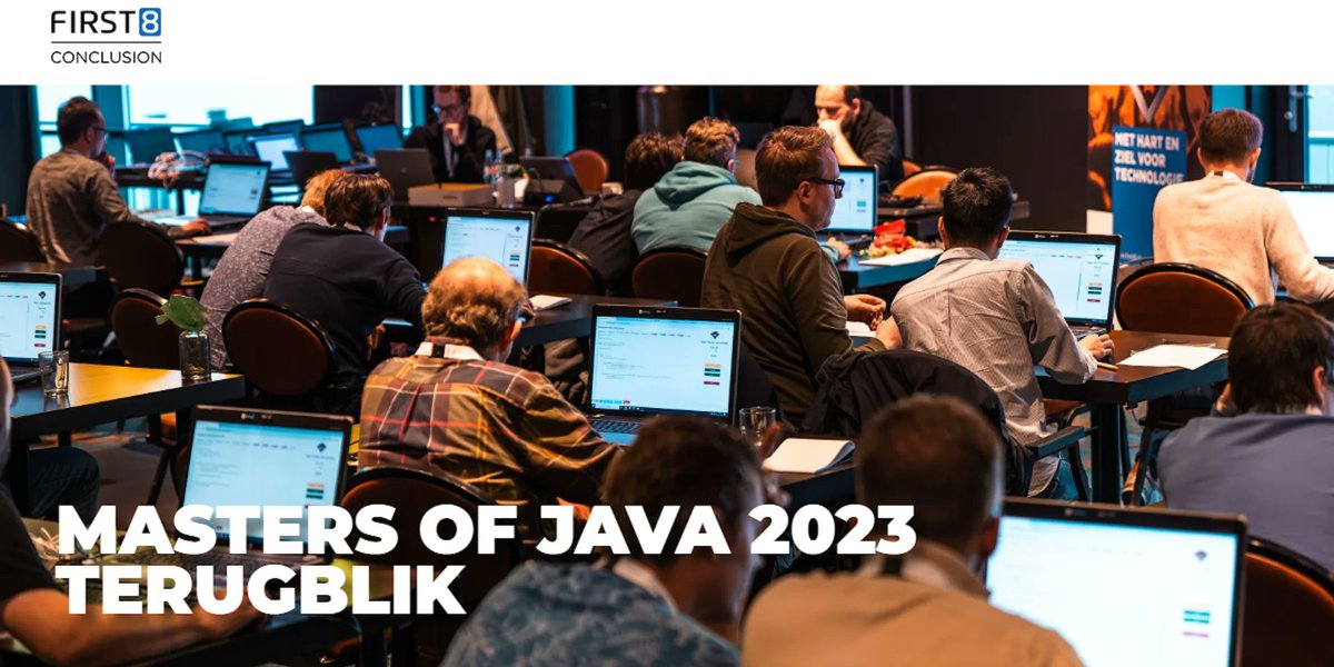 nljug's tweet image. Check out the Masters of Java 2023 Recap: nljug.org/events/masters…
Congratulations to the winners!🎉
🏆Team OVSoftware
🥈Team camel_case
🥉Team Exception Eradicators
And a massive thank you to all participants. We're already looking forward to #MastersOfJava 2024!