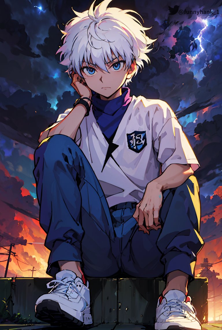 Killua #AIArtwork #AIイラスト #hxh #HunterXHunter #mangahxh #killua #killuazoldyck