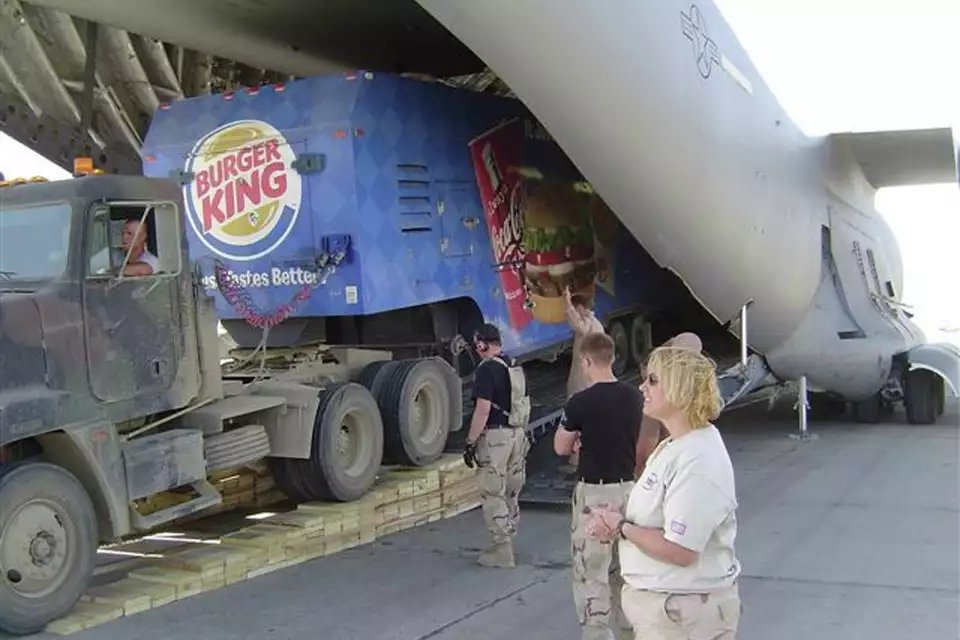 Stealth aircraft.  Nuclear submarines.  Special Forces.  Nuclear weapons.  All of it pales in comparison to the United States' most terrifying ability:

Deploying a fully-functional Burger King to any combat theater within 24 hours.