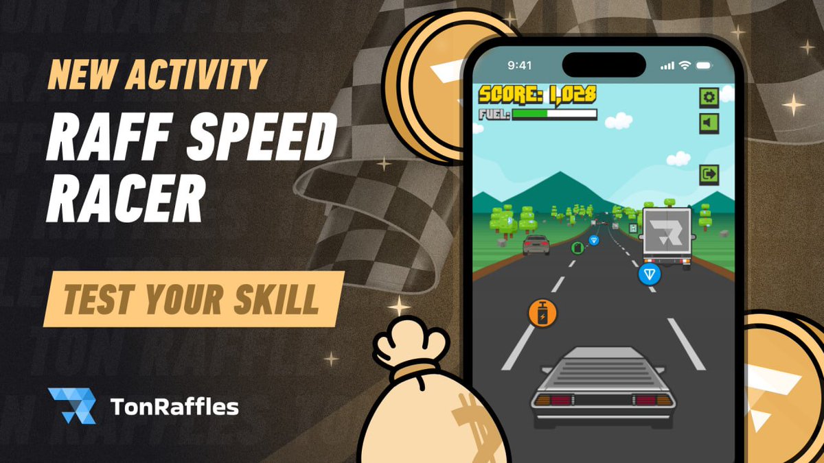 🚗 It's been a while since you've been street racing! 

🎮 From now on, you can test your skills every 10 minutes in a special mini-game available in our bot:
t.me/tonraffle_bot
If the game button hasn't appeared yet - just run the /start command

💎 Your task is to collect