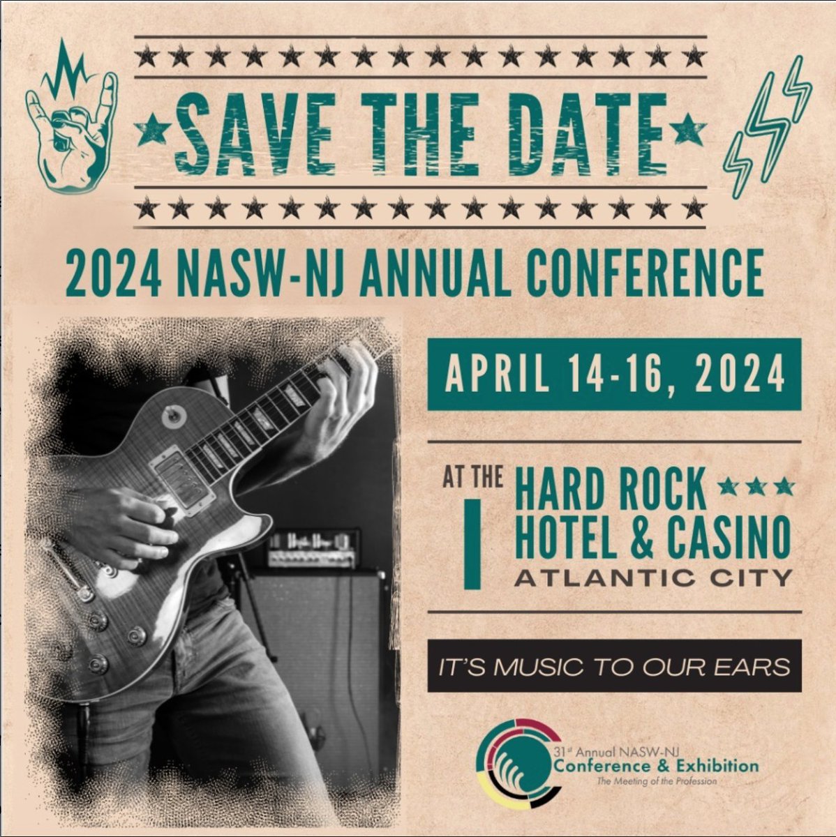 Have you heard the news?! The 2024 NASW-NJ Annual Conference will be held at the world class Hard Rock Hotel and Casino in Atlantic City, NJ on April 14-16, 2024!! Add your name to our Conference Interest Form to be notified directly via email: form.jotform.com/232854618472160