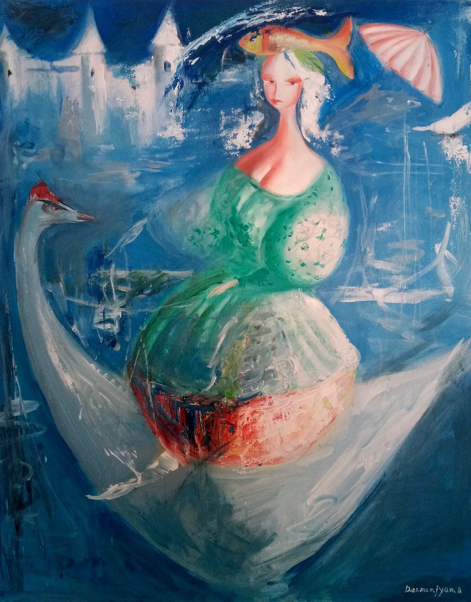 🎨Emerald Girl, 2020 | oil on canvas | 100x80cm