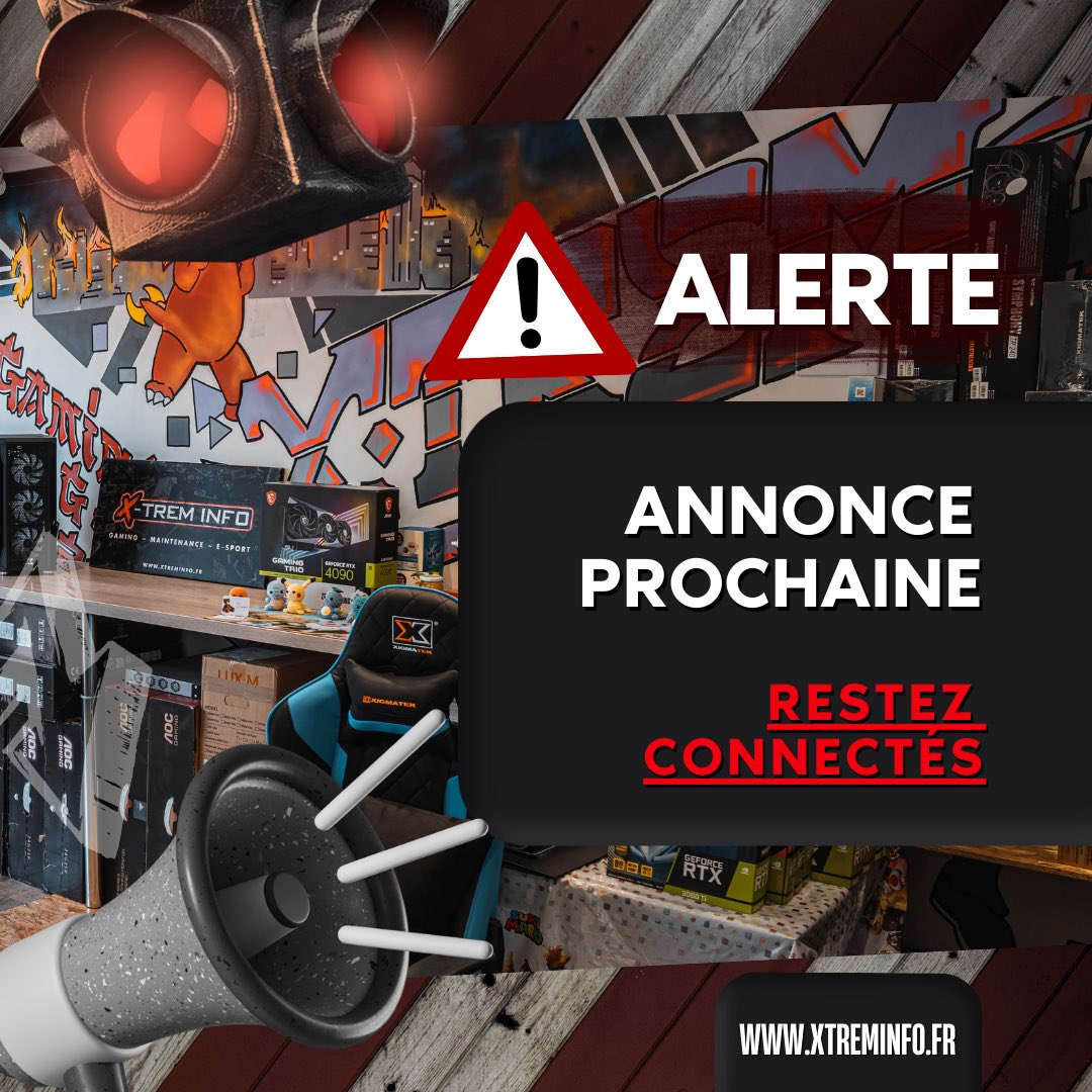 📢 Préparez-vous à un vent de changement dans notre boutique !

Une annonce géniale se profile à l’horizon ! 

Restez connectés pour ne rien manquer car cette nouvelle va secouer 2024 ✨

#fyp #gaming