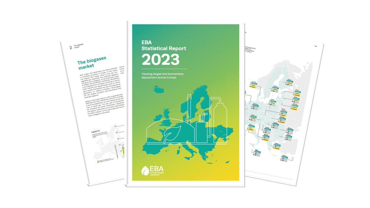 📣Europe’s combined #biogas &amp; #biomethane production in 2022 amounted to 21 bcm. This represents 6% of #EU’s natural gas consumption in 2022. 
🤔Curious to know more about the achievements of our dynamic sector? Check the EBA Statistical Report 2023. bit.ly/3Tax1vu