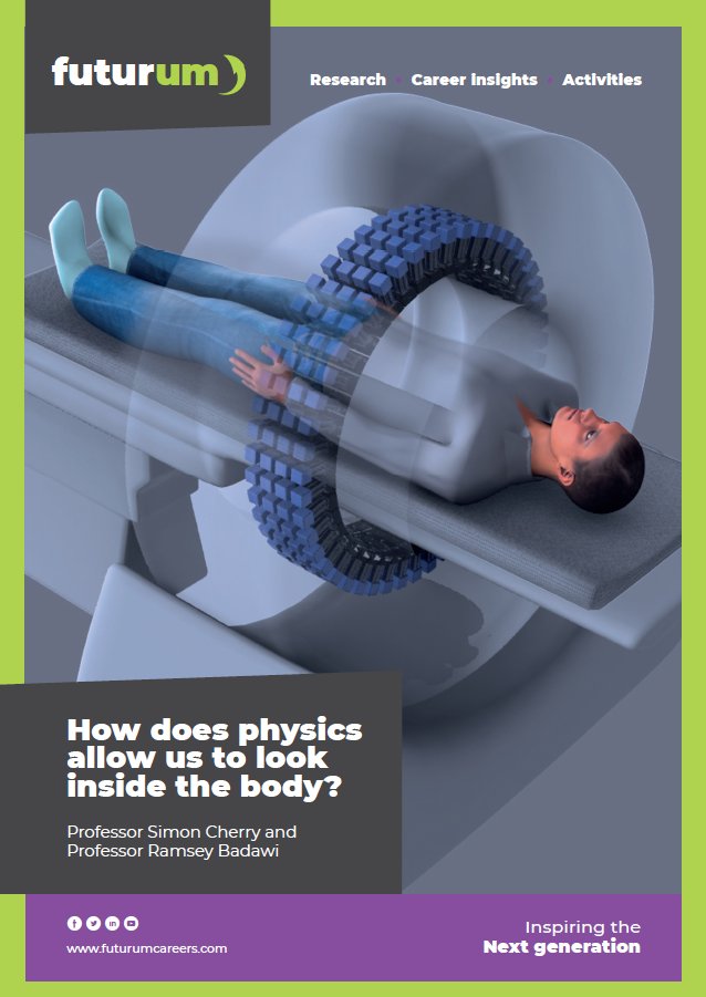 FUTURUMCareers's tweet photo. Our latest collection of #teacher #resources explores #biomedical #imaging with @SimonRCherry and @rdbadawi at @UCDavisBME. Learn how they built a full-body scanner, discover how #physics impacts #medicine and explore the range of #careers in the field: https://t.co/bGciCjtWCE https://t.co/7NJxNtzAfa