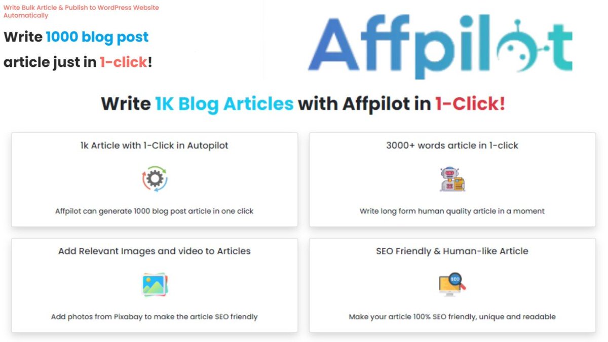 jubyirislam2's tweet photo. Affpilot is a powerful tool that can help you create high-quality content quickly and easily. It is a great option for anyone who wants to improve their writing skills or simply save time.

https://t.co/ezBxnaSn05

#affpilot #contentwriting #contentmarketing #GoogleAds https://t.co/UbKD9P36Na