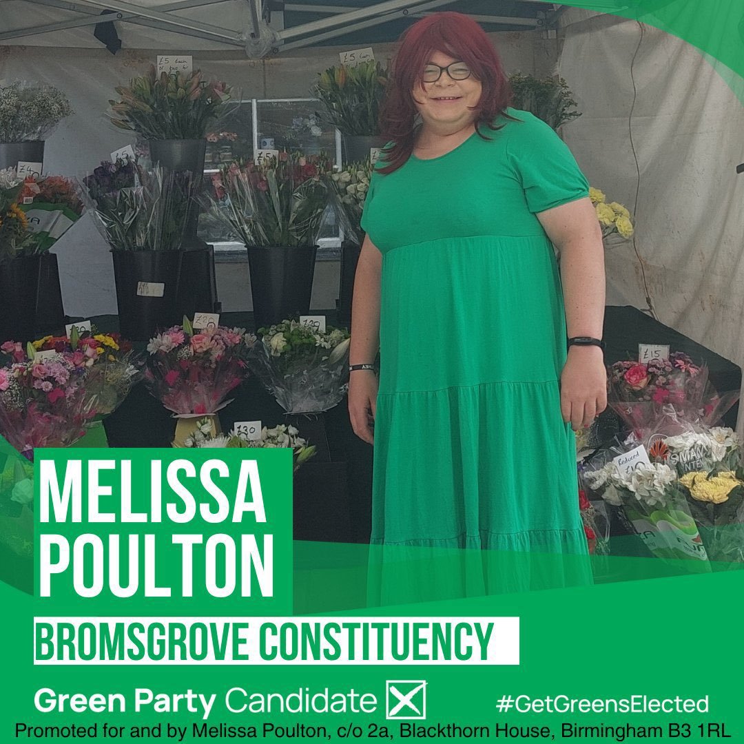 We fully endorse Melissa Poulton as the Green Party candidate for Bromsgrove. As a protestor she has shown a passion for 'sticking it to the man' and tbh, we need more MPs with real balls.
#ClimateCrisis #GreenProject