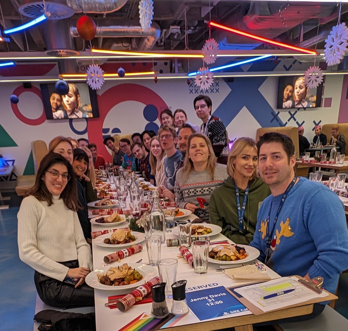 We tried to take a nice group photo at our festive lunch today. 

We *think* we got there in the end?