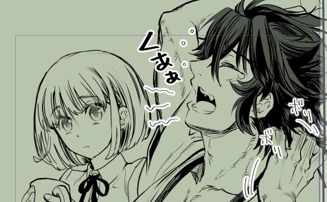 描きかけで放置してたやつペン入れしてる
楽しい 