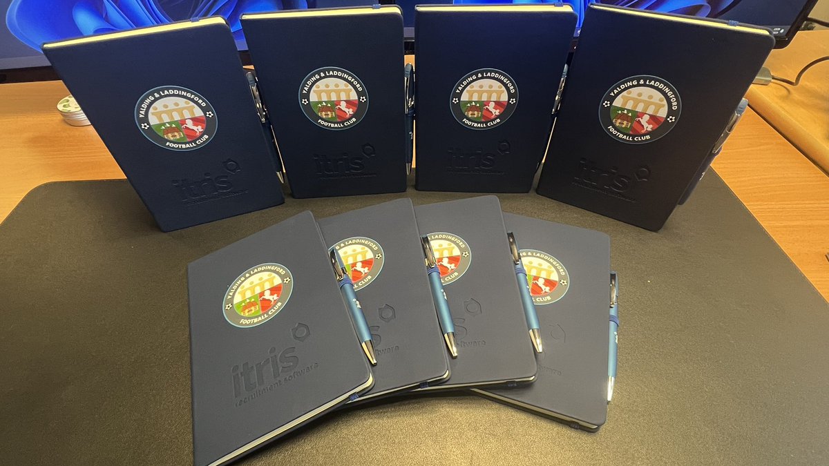 📰 News Update 📰

We have received funding as part of @KentFA ’s youth engagement project. This project is to help them engage with youth players.
These notebooks and pens (supplied by itris CRM) will be used to gather feedback from each team

#grassroots #clubdevelopment #YLFC