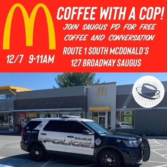McDonalds (Rt. 1 S) - Coffee with a Cop ☕️🚓