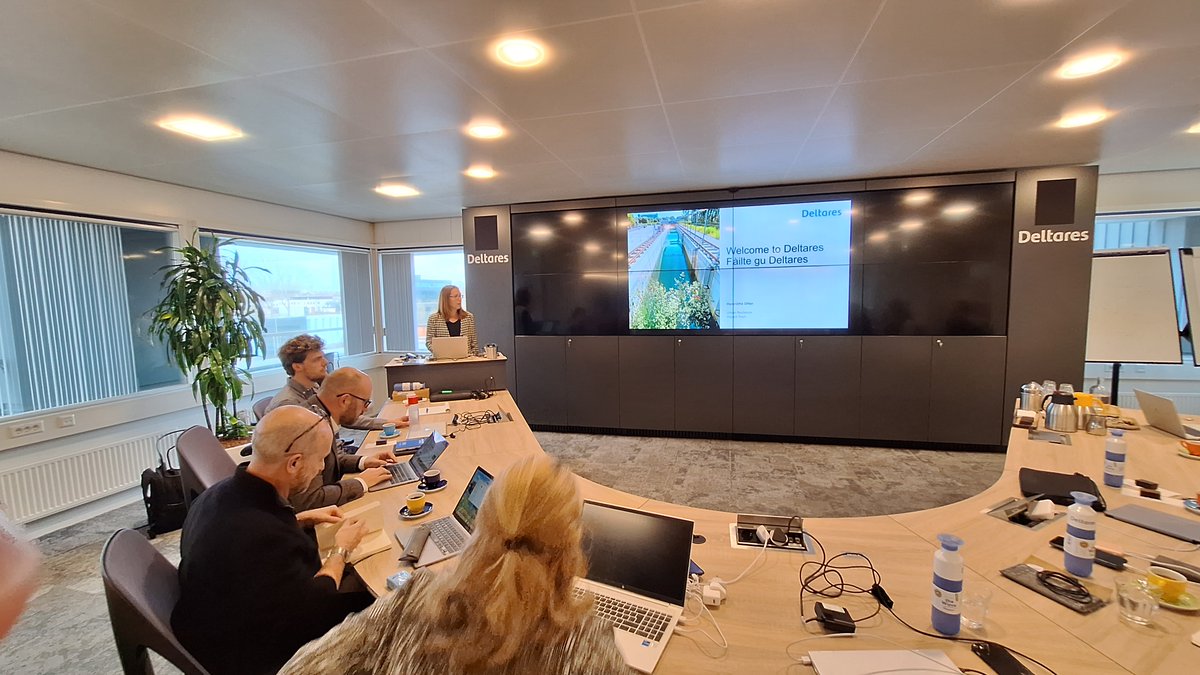 H2ONationChair's tweet image. A meeting of minds: Representatives from two #HydroNations (@scottish_water @H2ONationChair, @ScottishEPA &amp;amp; @deltares) explored collaboration through state of the art digital techn &amp;amp; engineering facilities for R&amp;amp;I (climate adaptation, floods &amp;amp; droughts and resilient communities.)