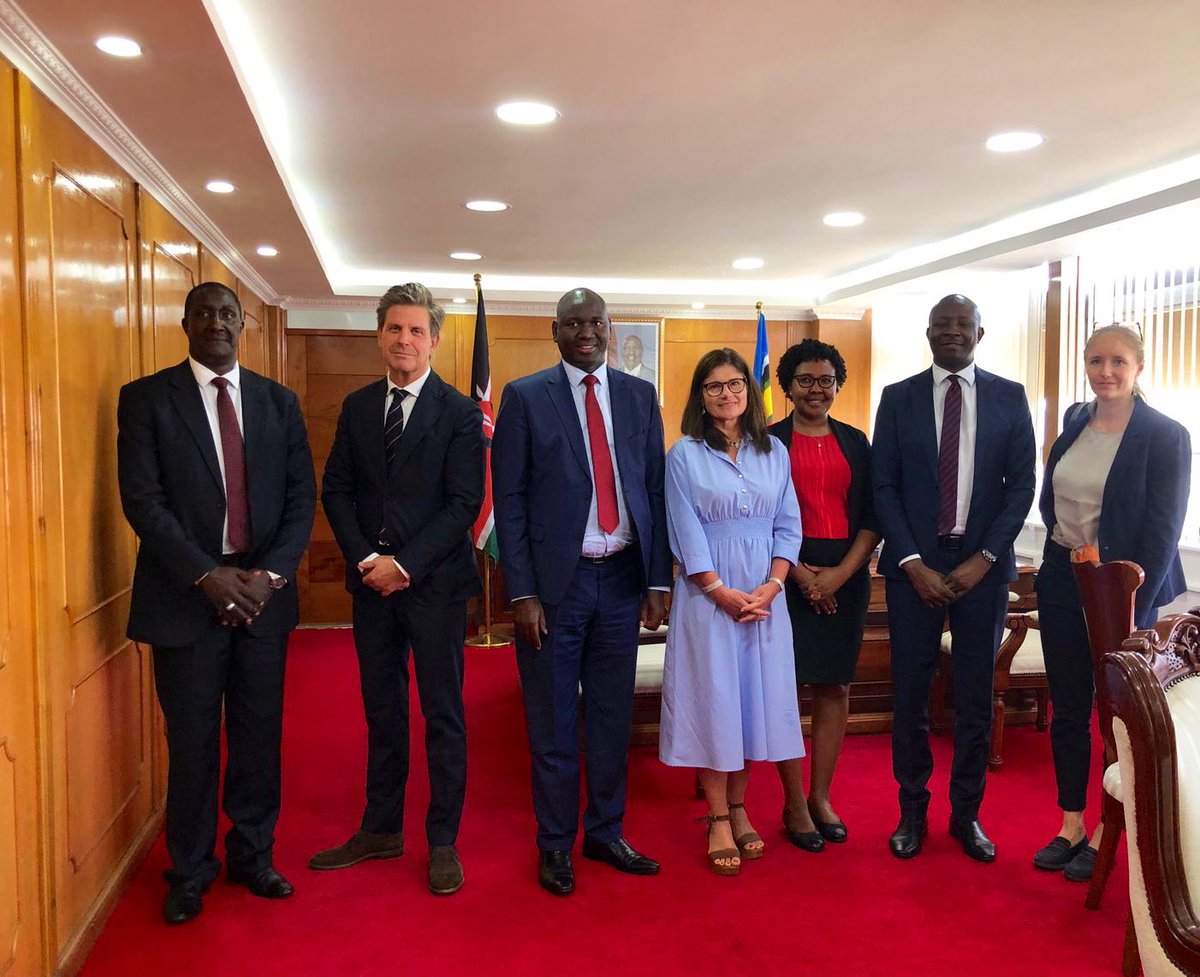 As chairs of the Refugee Donor Group @DKambKenya & I met with @JuliusKBitok to discuss progress on the #ShirikaPlan for integrated refugee settlements & the upcoming Global Refugee Forum. We remain committed to support the Government on the implementation of the Shirika Plan.