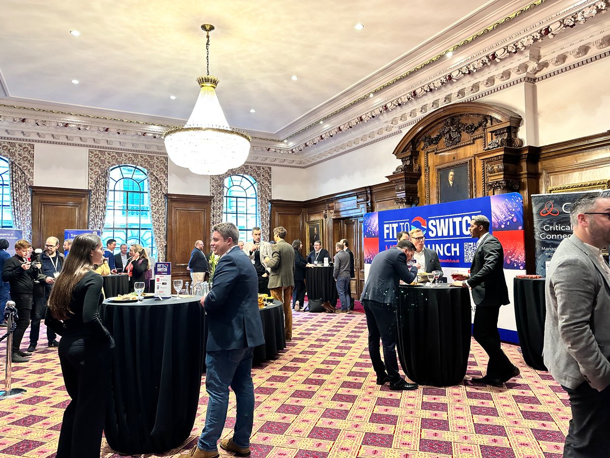Our networking lunch is in progress! 

The start of a very insightful day at #FitToSwitch 🔴🔵