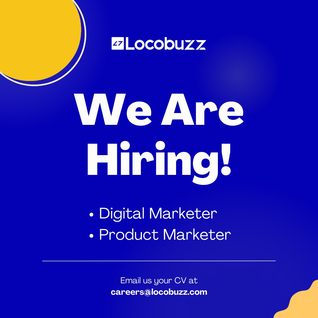 LocoBuzzIndia's tweet image. 🚀 Exciting opportunities at Locobuzz Marketing! 

Check out our open positions for Product Marketers and Digital Marketers.

🔗 Product Marketer Role: lnkd.in/daa6PtAE

🔗 Digital Marketer Role: lnkd.in/dS5BF3Z3

✨ #Locobuzz #CareerOpportunity #ApplyNow