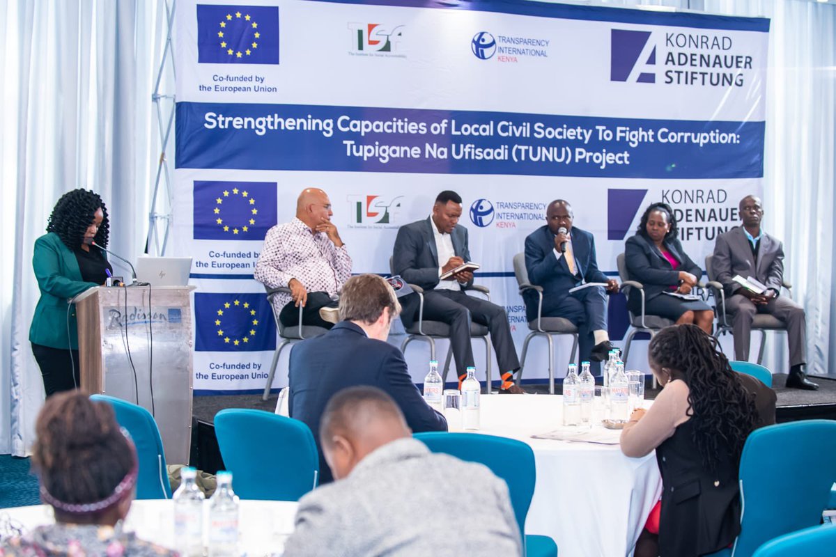 UNODCEastAfrica's tweet photo. To achieve #sdg16 peace justice &amp; strong institutions, #PLEADyetu joined @EUinKenya @UNDPKenya  @KAS_Kenya @TIKenya @TISAKenya to launch Tupigane na Ufisadi (TUNU) Project, to strengthen civil society organizations (CSOs) &amp; connect CSOs w/state actors for anti-corruption advocacy https://t.co/DaqcumUyaE