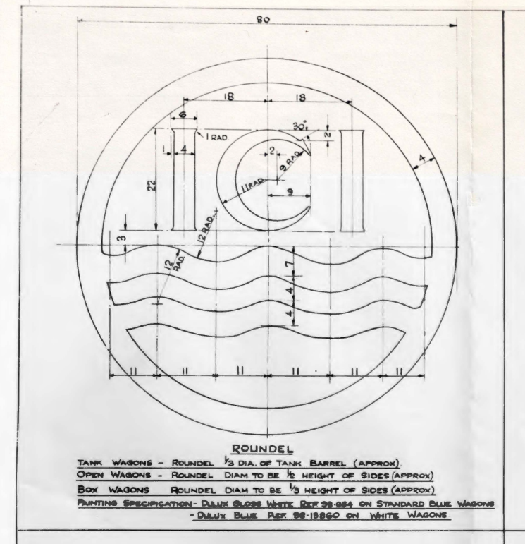 If you fancy making an exact copy of the ICI Roundel (the older one) then look no further!  Found lurking in a file from Pilks about rail transport livery.  We've only had it since 1993.  This is the power of digitisation!  #icipilkingtonsullivan #iciroundel #icilogo