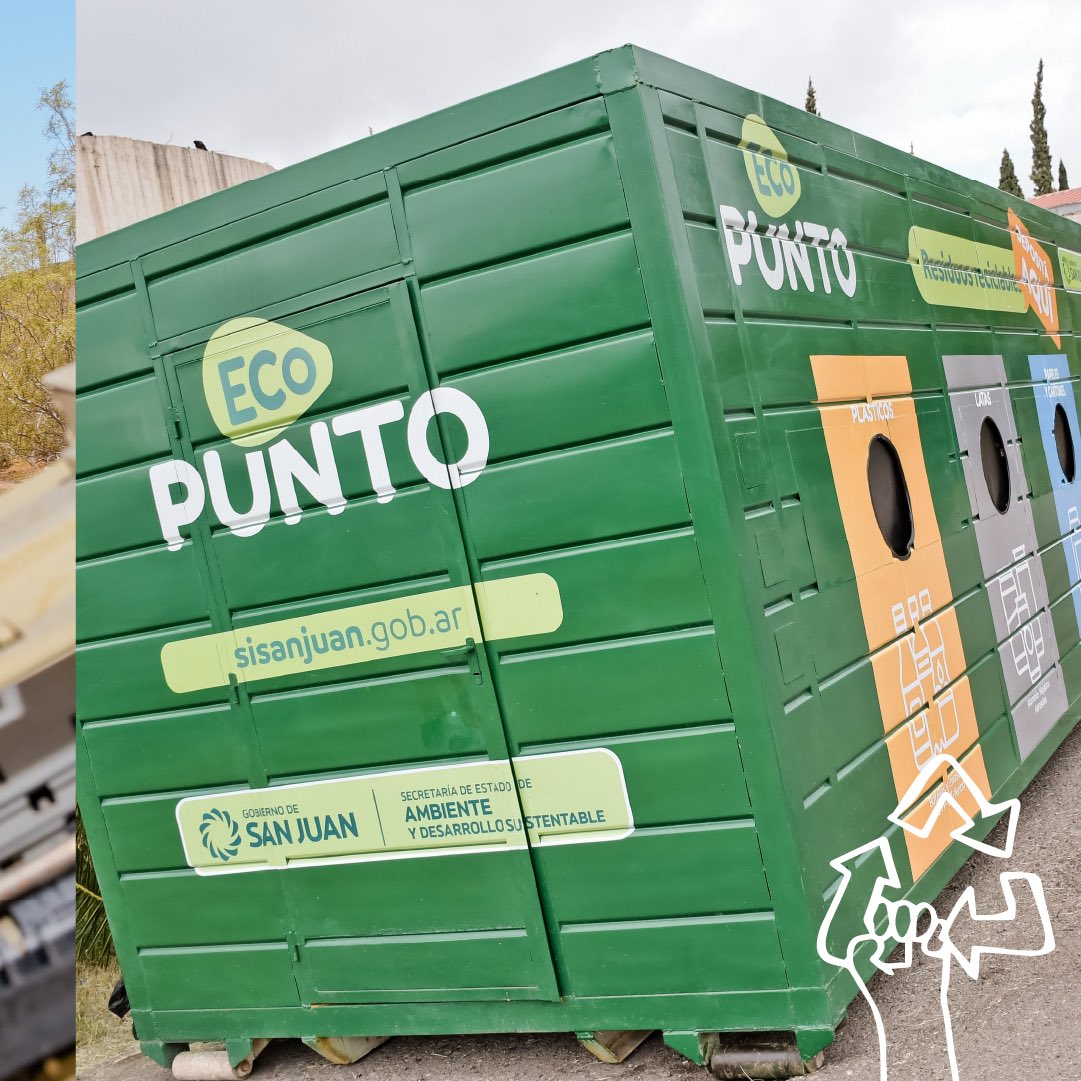 secambientesj's tweet photo. - Reciclamos y tratamos más de 873 mil kilos de materiales.

- Retiramos de instituciones públicas y privadas residuos de aparatos eléctricos y electrónicos.

- Instalamos Eco Puntos de materiales reciclables y RAEE en 5 espacios estratégicos del Gran San Juan. https://t.co/N3tCvaF8wJ
