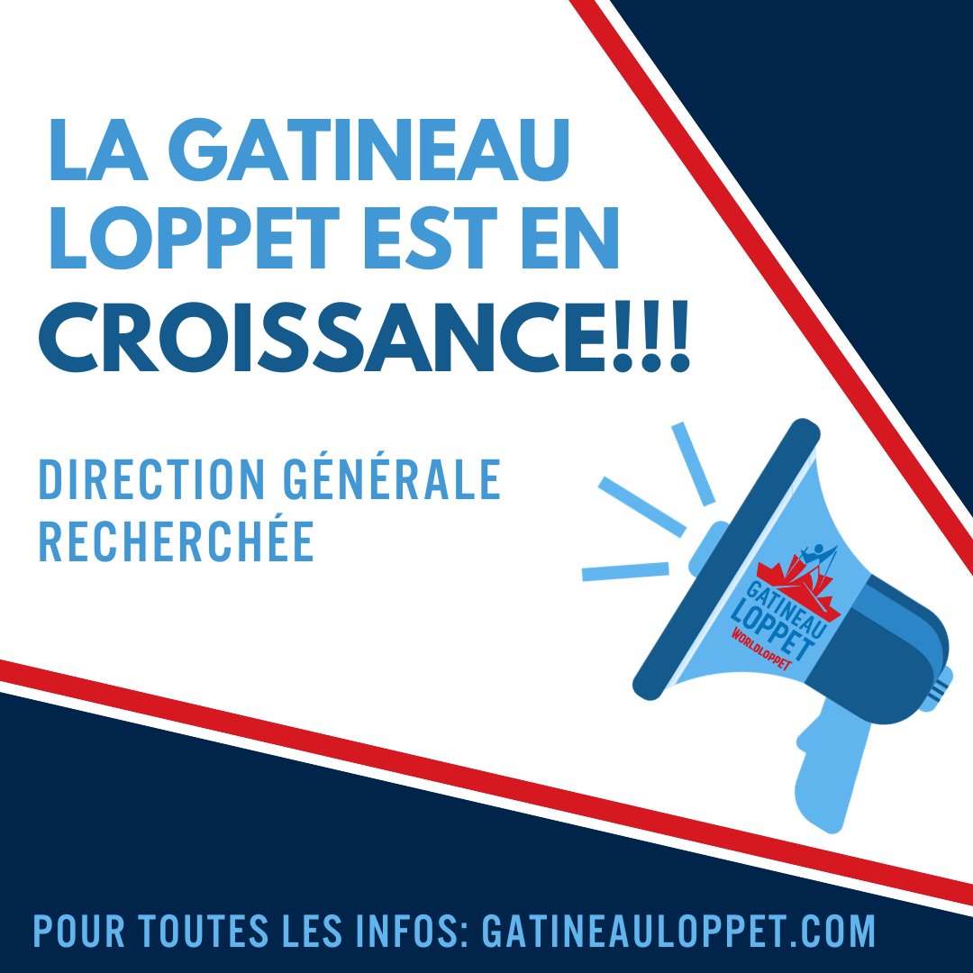 La Gatineau Loppet est en croissance!!! DIRECTION GÉNÉRALE RECHERCHÉE : gatineauloppet.com/nouvelles/la-g…