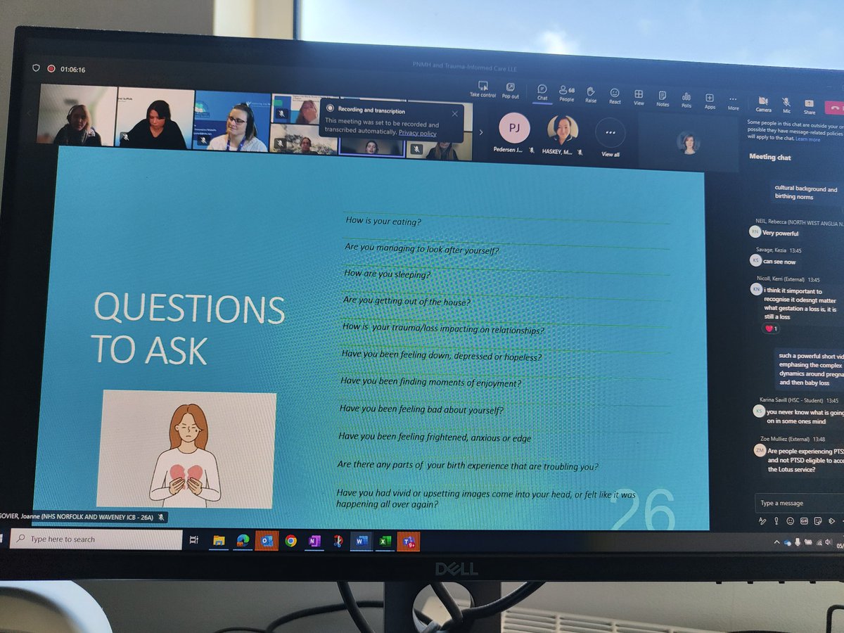 Jenna Sweeney (@tprphysio) on Twitter photo Questions to ask around Perinatal mental health to provide trauma informed care. How to open the conversation. An excellent LLE so far hosted by the N&W Lotus maternal mental health team <a href="/NandW_LMNS/">N & W Local Maternity and Neonatal System</a> #maternalmentalhealth #traumainformedcare Questions to ask around Perinatal mental health to provide trauma informed care. How to open the conversation. An excellent LLE so far hosted by the N&W Lotus maternal mental health team <a href="/NandW_LMNS/">N & W Local Maternity and Neonatal System</a> #maternalmentalhealth #traumainformedcare