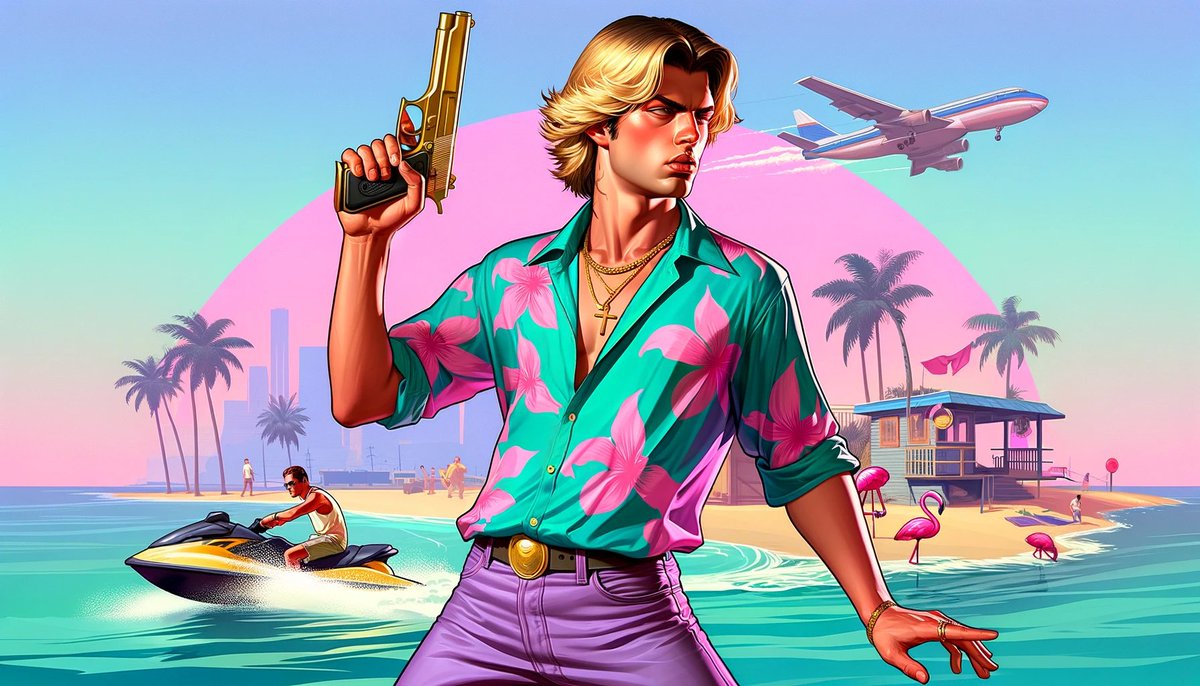RuttyBuilds's tweet photo. Just created a custom GPT tool that will transform your picture or request into GTA loading screen art. https://t.co/RBRrELCbTs