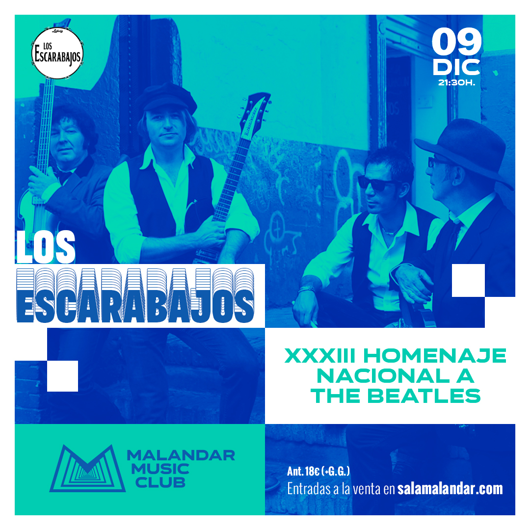 BisManagers's tweet photo. El mejor regalo del Puente de la Inmaculada: Entradas para el XXXIII Homenaje Nacional a The Beatles con Los Escarabajos en concierto.

Granada | Planta Baja | 7/12/23
https://t.co/Zcqok9J8LL

Sevilla | Malandar Music Club | 9/12/23
https://t.co/uuR2oZ6kaG https://t.co/W5uBUxSPUz