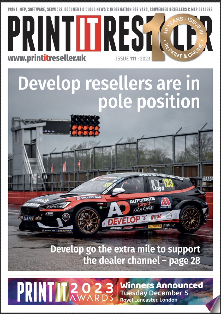 Our team are making their way down to London for tonight’s prestigious Print IT Awards where we are shortlisted in SIX categories! 

We're thrilled to be featured on the cover of this month's Print.ITReseller magazine! Follow the link and give it a read!

binfo.co.uk/PITR111/