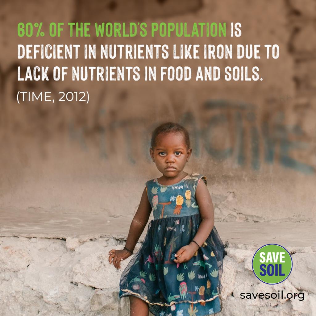 GopiKalidindi's tweet photo. From 1930 to 1980, nutrient levels in our food dropped drastically due to soil depletion. Let's save soil to secure nutritious food for generations to come 
#SoilForClimateAction #COP28 https://t.co/AiulHbHhoM