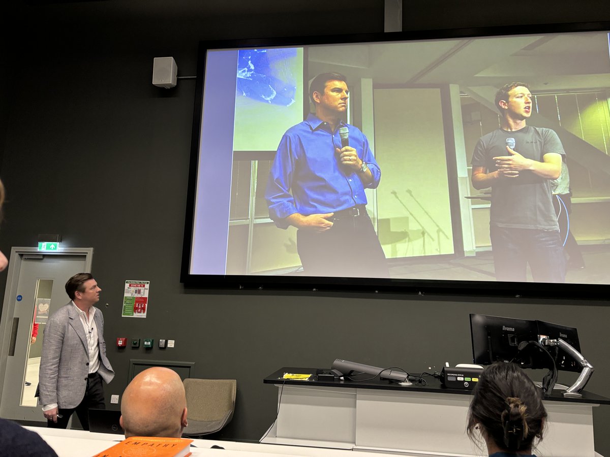 kasrakassai's tweet photo. Engaging talk at @LSBU by @Tony_Bates71, who walked these halls in the '80s. His insights as ex-Skype CEO were invaluable. Received a signed copy of 'Empathy in Action'— along with encouraging words for my PhD journey. #TechLeadership #LSBUAlumni #PhDInspiration https://t.co/wgvzc5zbPD