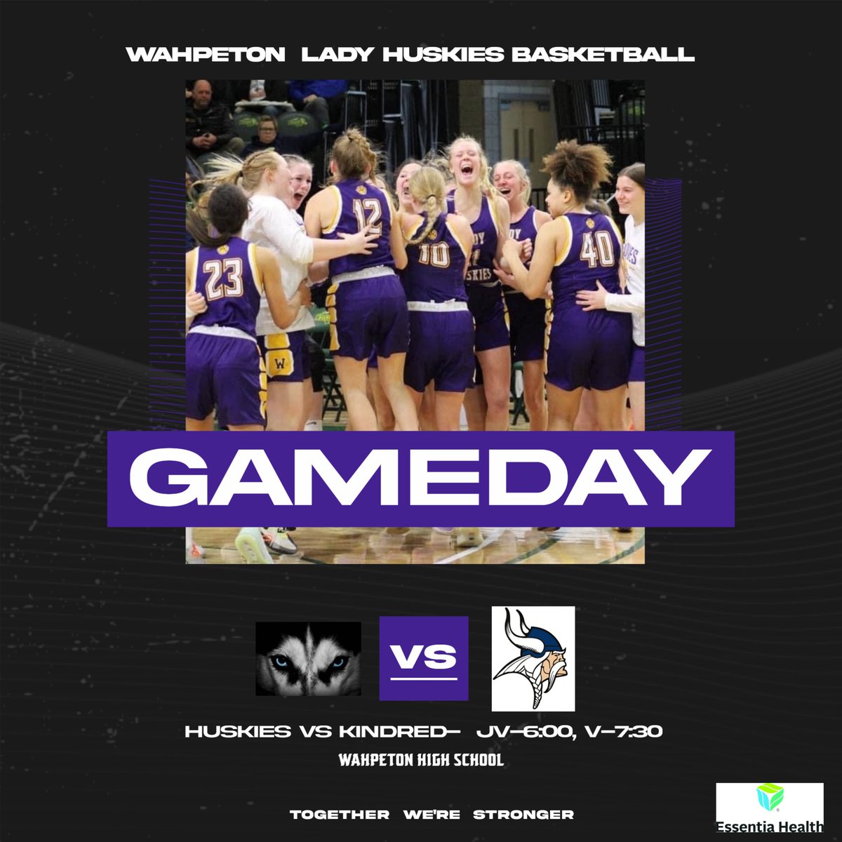 WHSHuskies's tweet photo. HOME OPENER!!!!  Let's pack the gym. https://t.co/dLaFVjEUaR