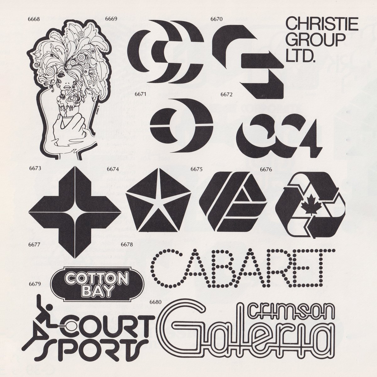 LogoArchive's tweet photo. Logos and logotypes from Al Cooper's World of Logotypes. Highlights for me, numbers 6648, 6644 &amp; 6661

Discover thousands more modernist logos at https://t.co/2OFIoglJp1

#logos #designx #branding #logodesign #logoarchive #design #logoinspration https://t.co/znZQYspVwu