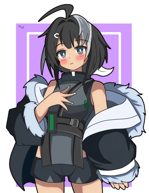 #アークナイツ版深夜の真剣お絵かき60分一本勝負ラプルマちゃんことラファエラシウバちゃんです 
