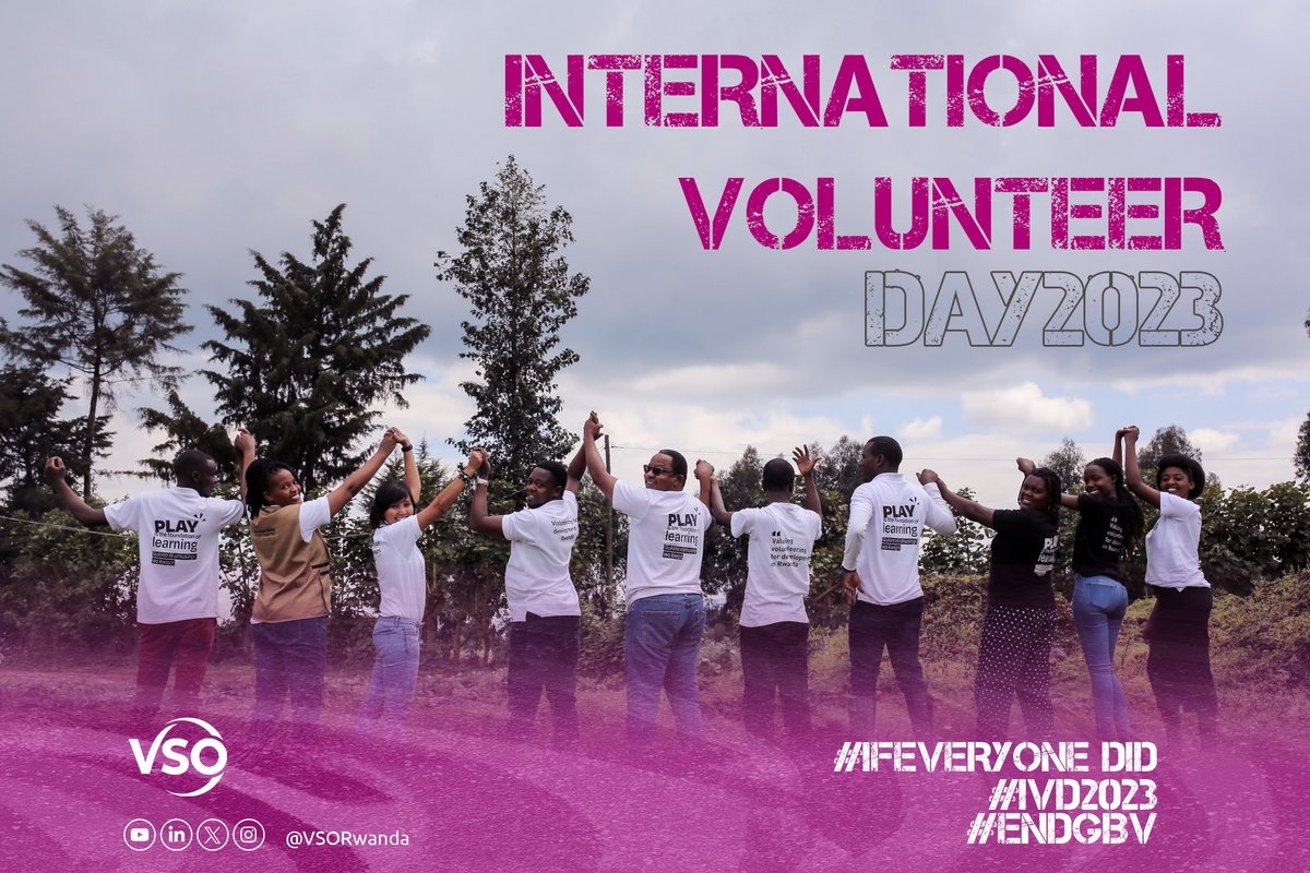 Happy #InternationalVolunteerDay ! Today we take this moment to recognize and appreciate our tireless international and national #volunteers  for their efforts to create lasting change in #Rwanda .