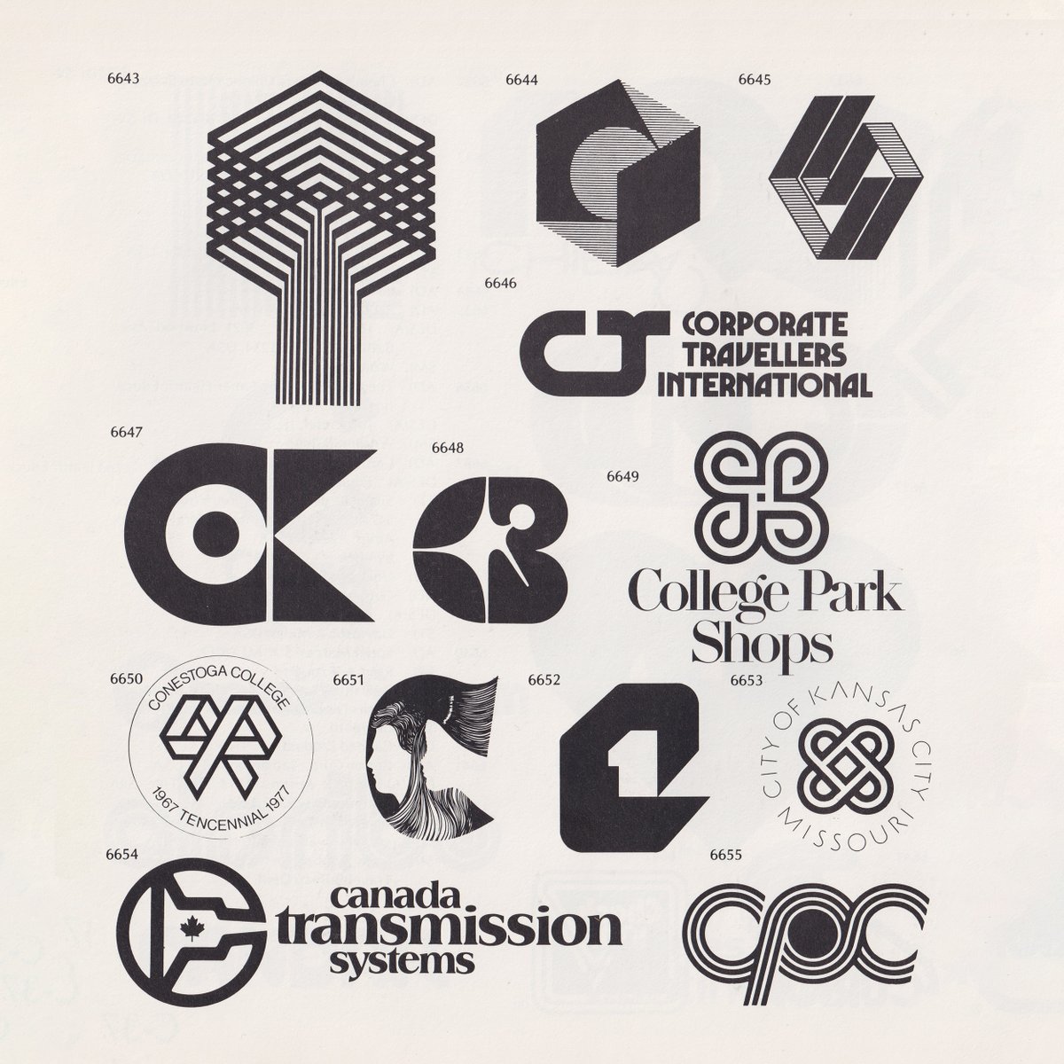 LogoArchive's tweet photo. Logos and logotypes from Al Cooper's World of Logotypes. Highlights for me, numbers 6648, 6644 &amp; 6661

Discover thousands more modernist logos at https://t.co/2OFIoglJp1

#logos #designx #branding #logodesign #logoarchive #design #logoinspration https://t.co/znZQYspVwu