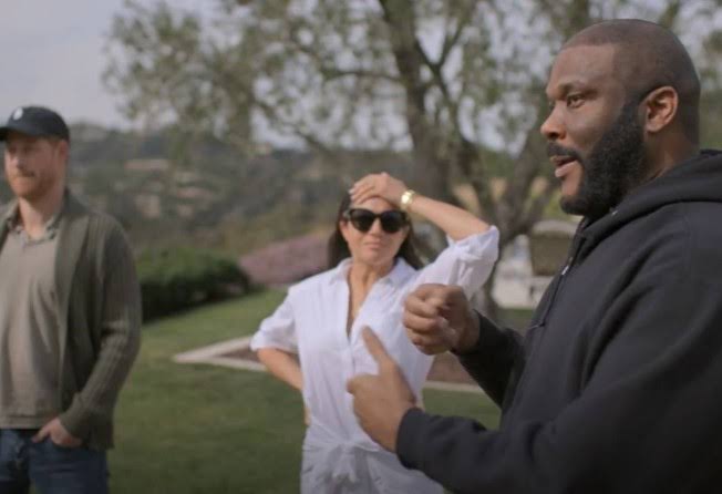 ArchewellBaby's tweet photo. After King Charles removed Prince Harry &amp; Archie's security and revealed their location, it was American Tyler Perry who came to their rescue.

Tyler went out of his way to keep them safe. He put up privacy fences, planted more trees &amp; added more security cameras hidden in trees. https://t.co/MYeM1Iejoc