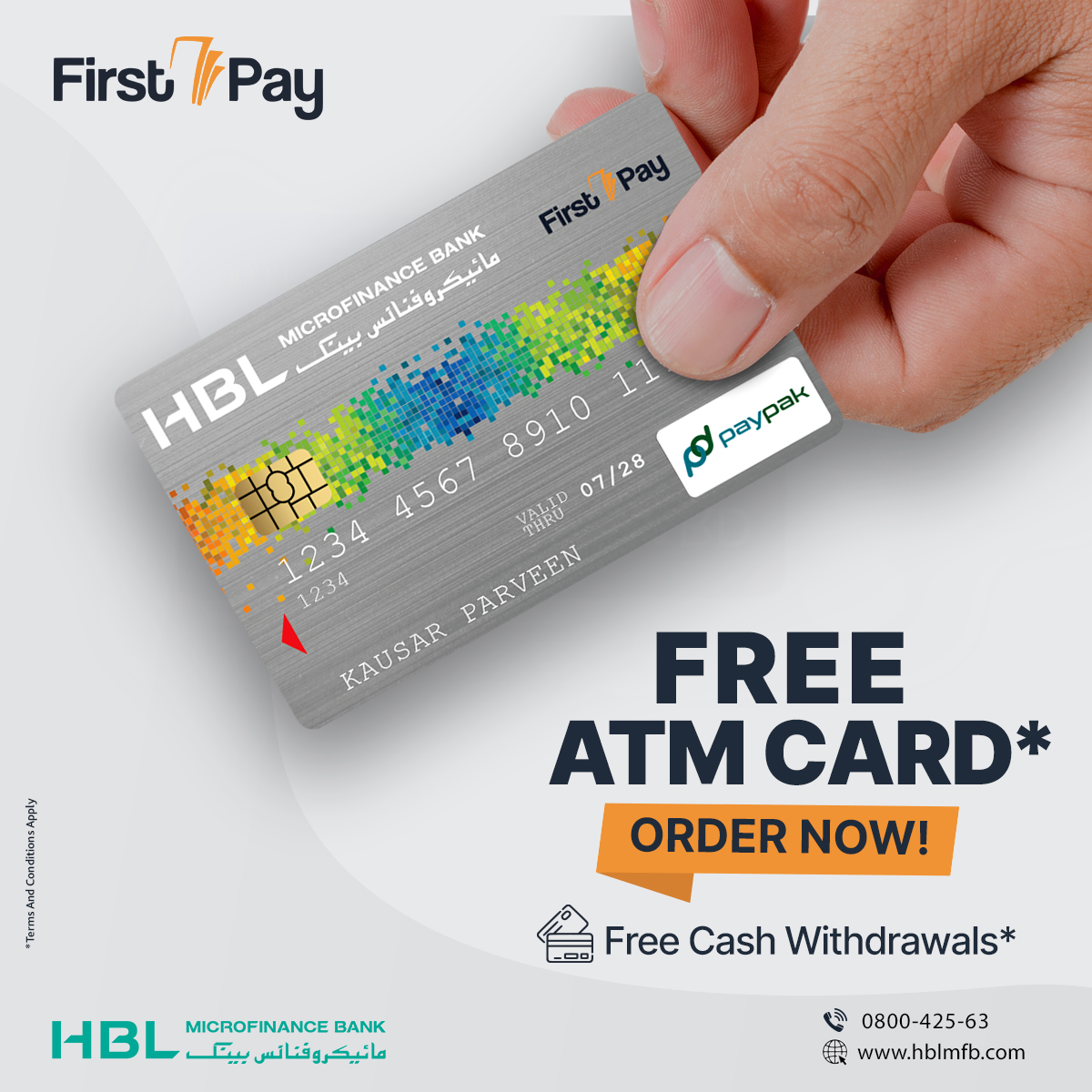 HBLMfBDigital's tweet photo. Join FirstPay wallet and grab a Free ATM Card along with many rewards.
Download Now:
https://t.co/Il8A67LLZd
*T&Cs Apply:
https://t.co/ShxXKZ6gbE
#FirstPay #FirstPayMobileWallet #FreeATMCard https://t.co/VS0Xh9nX1J