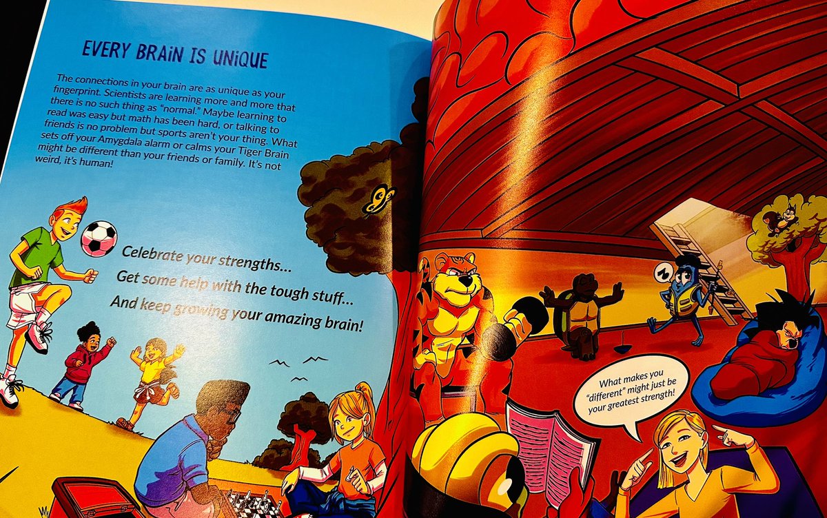 Pfagell's tweet photo. Thank you for sending me this great illustrated guide to the brain for kids, @JessicaSinarski! #YourAmazingBrain https://t.co/ntN5uIL3ov