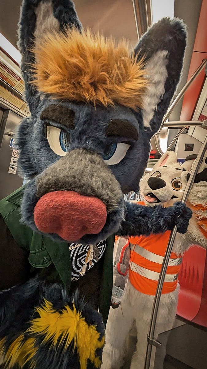 Štejf (@stejfs) on Twitter photo <a href="/B_railway_dog/">Bolt Railway Dog 🚂</a> and I are today's ticket checkers in Prague's Metro. So:
"Vstupenku prosím" - "Tickets please" or, since most people are using the app to purchase tickets nowadays "do you have tickets on your phone?"
📸 <a href="/Trifumpy/">Trifumpy</a>
🪡🐺 @vino_studios
🪡🐶 <a href="/Shrumibo/">Shrumibo 🌿🍄</a>
📍 Prague Metro <a href="/B_railway_dog/">Bolt Railway Dog 🚂</a> and I are today's ticket checkers in Prague's Metro. So:
"Vstupenku prosím" - "Tickets please" or, since most people are using the app to purchase tickets nowadays "do you have tickets on your phone?"
📸 <a href="/Trifumpy/">Trifumpy</a>
🪡🐺 @vino_studios
🪡🐶 <a href="/Shrumibo/">Shrumibo 🌿🍄</a>
📍 Prague Metro