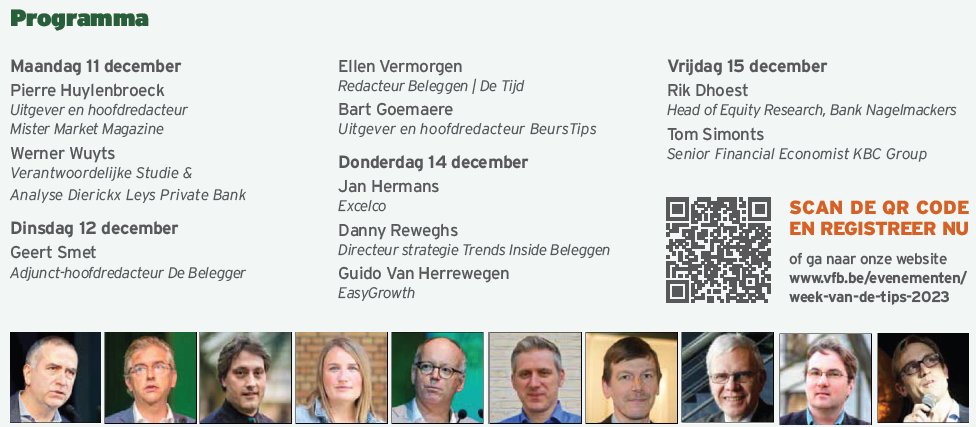 De Week van de Tips komt er weer aan! 10 specialisten, 30 tips en volledig gratis indien je lid van VFB zou worden! Korting voor VFB-leden uiteraard en je kan dit alles bekijken via je luie zetel. Heb jij je lijstjes voor 24 al klaar? Onder dit bericht meer informatie.