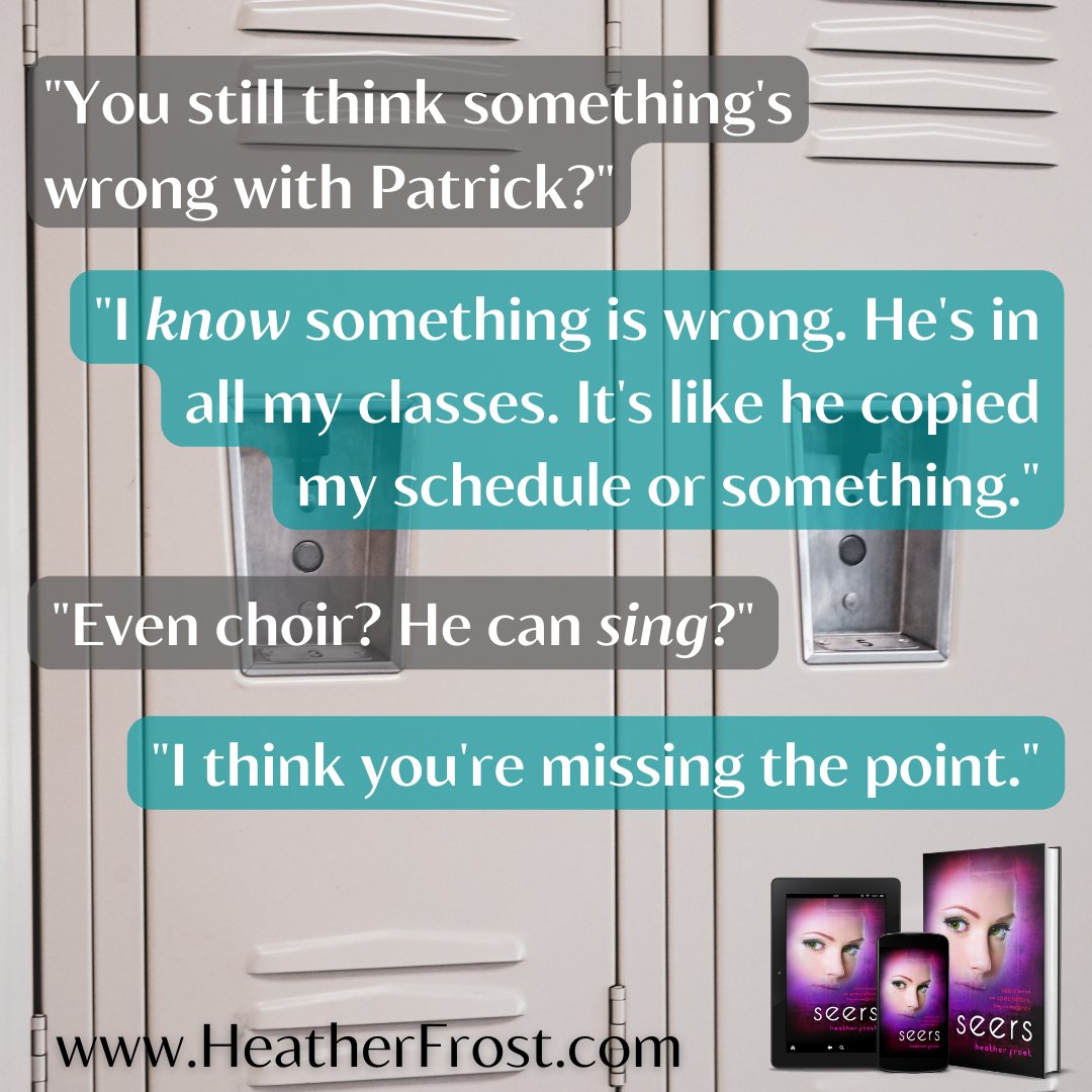 HeatherFrost's tweet photo. If you love you YA paranormal romance with action and humor, check out Seers! https://t.co/7HZRflHHmd

Kate must learn to trust Patrick, a handsome immortal Guardian, or risk her life being overrun by Demons. She soon realizes that both she and her heart are in big-time trouble. https://t.co/MRu3zIUu5n