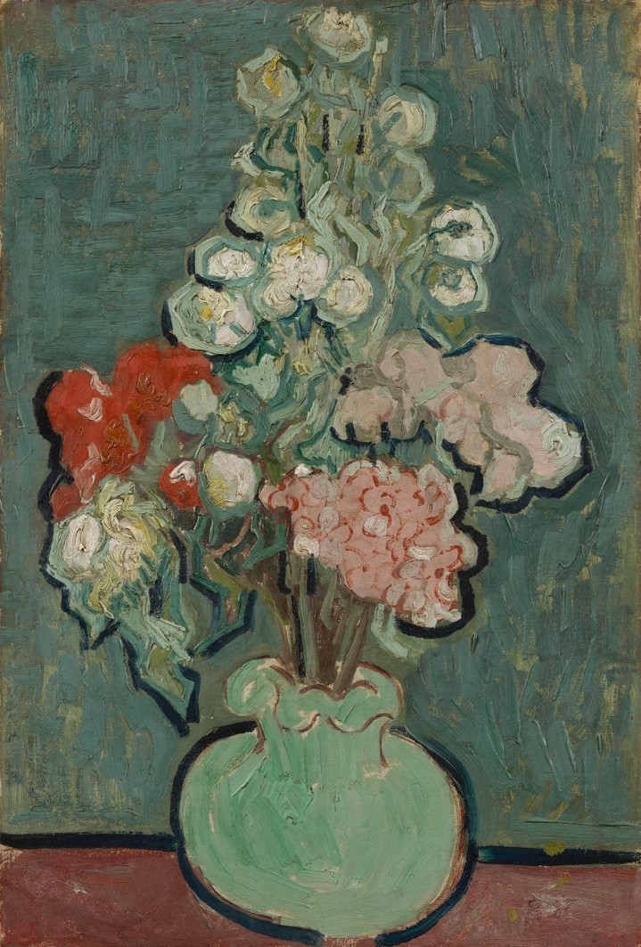 ✍️ ‘Find things beautiful as much as you can, most people find too little beautiful’ - Vincent van Gogh ❤️ Vase with Flowers (1890)